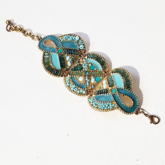 Blue and Gold bracelet - Picture 2 of 6